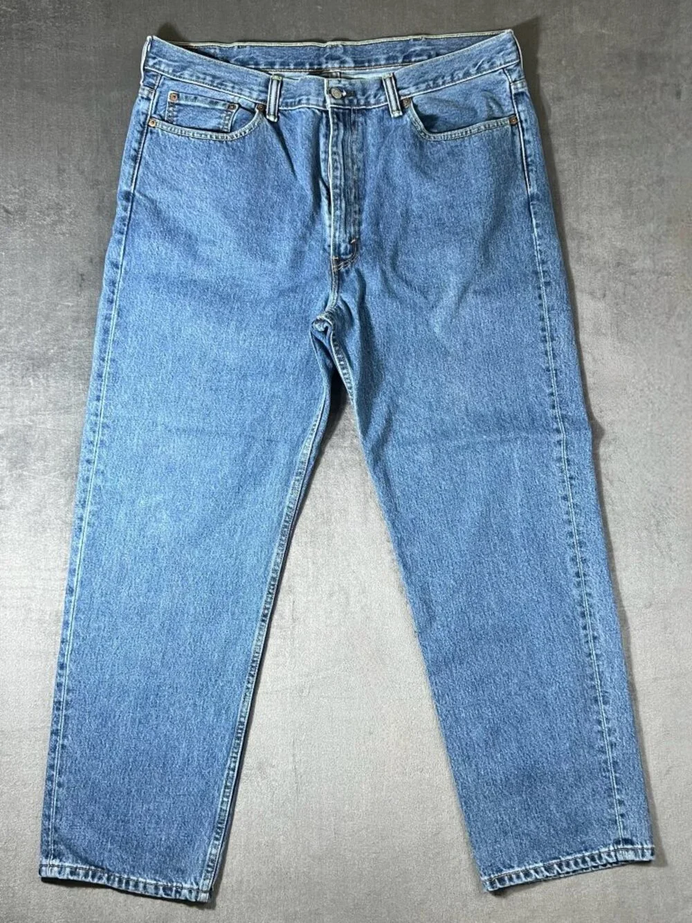 Share Levis 550 Jeans Mens 40x32 Blue Medium Wash Denim Relaxed Fit Tapered Leg